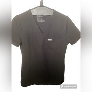 Figs Catarina One-Pocket Scrub Top black SMALL
